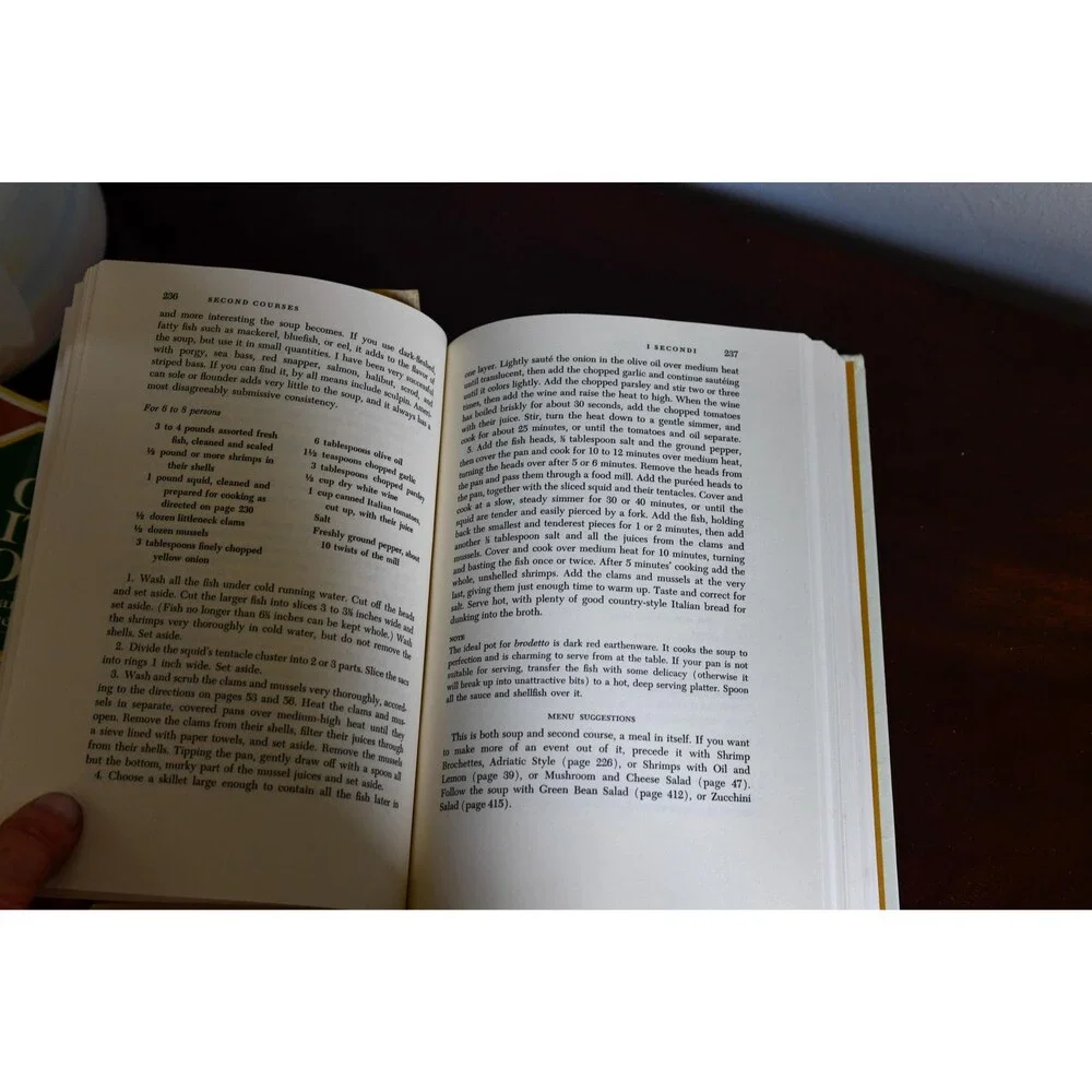 The Classic Italian Cook Book by Marcella Hazan, Vintage Hardcover Dust Jacket